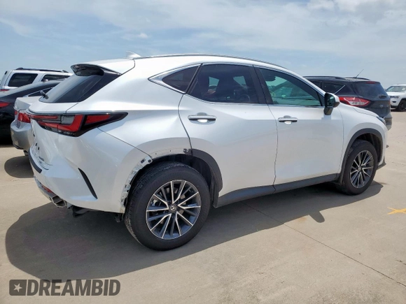 2024 Lexus NX 350h with VIN 2T2AKCEZ4RC026784, listed as a Copart auction lot 59357845 with 13,368 mi miles and Salvage title. Bid and sale history available at DreamBid. Image 3.