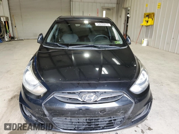 2014 Hyundai Accent GS with VIN KMHCT5AE7EU183520, listed as a Copart auction lot 54299215 with 92,660 mi miles and Salvage title. Bid and sale history available at DreamBid. Image 5.