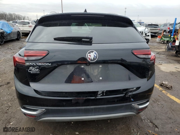 2021 Buick Envision Essence with VIN LRBFZNR49MD107788, listed as a Copart auction lot 47179665 with 25,461 mi miles and Clean Title. Bid and sale history available at carsss.com. Image 6.