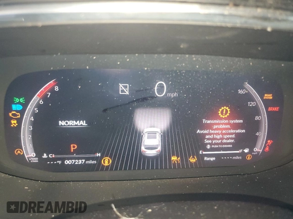2024 Acura MDX Type S w/Advance Package with VIN 5J8YD8H80RL001033, listed as a Copart auction lot 72575024 with 7,237 mi miles and Salvage Title. Bid and sale history available at carsss.com. Image 9.