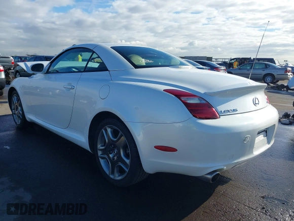 2008 Lexus SC 430 with VIN JTHFN45Y489016838, listed as a IAAI auction lot 41727443 with 136,414 mi miles and . Bid and sale history available at carsss.com. Image 3.