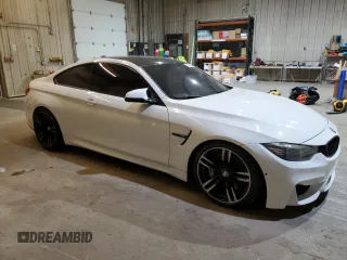 2017 BMW M4 with VIN WBS3R9C32HA014087, listed as a Copart auction lot 87033904 with 55,026 mi miles and Salvage title. Bid and sale history available at DreamBid. Image 4.