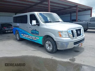 2012 Nissan NV SV with VIN 5BZBF0AA1CN200438, listed as a IAAI auction lot 42569295 with 202,312 mi miles and . Bid and sale history available at DreamBid. Image 1.