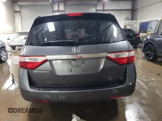 2012 Honda Odyssey EX-L with VIN 5FNRL5H69CB143572, listed as a Copart auction lot 48614255 with 114,490 mi miles and Salvage Title. Bid and sale history available at carsss.com. Image 6.