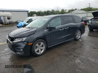 2019 Honda Odyssey EX-L z VIN 5FNRL6H76KB124717, wystawiony jako Copart lot #58785025 z przebiegiem 71 057 mil mil oraz Szkoda całkowita • Salvage title. Historia ofert i sprzedaży dostępna na DreamBid. Obrazek 1.