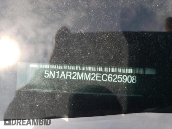2014 Nissan Pathfinder S z VIN 5N1AR2MM2EC625908, wystawiony jako Copart lot #53003775 z przebiegiem 154 891 mil mil oraz Szkoda całkowita • Salvage title. Historia ofert i sprzedaży dostępna na DreamBid. Obrazek 13.