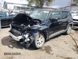2020 Jeep Renegade Jeepster z VIN ZACNJAAB7LPL53372, wystawiony jako Copart lot #66371434 z przebiegiem Nie podano mil oraz Szkoda całkowita • Salvage title. Historia ofert i sprzedaży dostępna na DreamBid. Obrazek 1.
