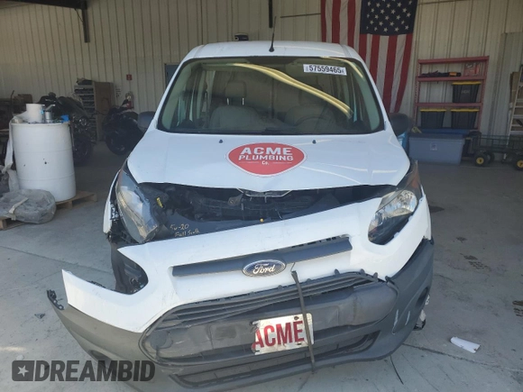 2016 Ford Transit Connect XL with VIN NM0LS7E72G1280950, listed as a Copart auction lot 57559465 with 84,630 mi miles and Salvage title. Bid and sale history available at DreamBid. Image 5.