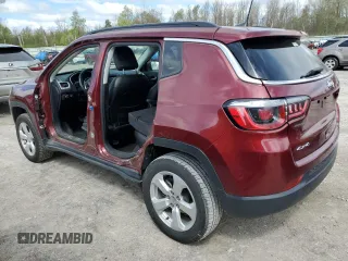 2020 Jeep Compass Latitude with VIN 3C4NJDBB6LT165048, listed as a Copart auction lot 56165965 with 83,351 mi miles and Salvage title. Bid and sale history available at DreamBid. Image 2.
