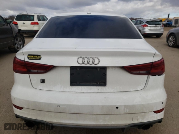 2018 Audi A3 Sedan Premium Plus with VIN WAUJ8GFF4J1019158, listed as a Copart auction lot 44538094 with 81,184 mi miles. Bid and sale history available at carsss.com. Image 6.