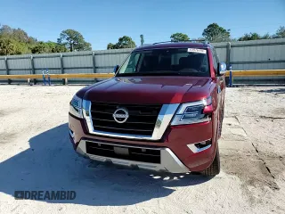 2023 Nissan Armada Platinum with VIN JN8AY2CC4P9182942, listed as a Copart auction lot 83976494 with 12,506 mi miles and Salvage Title. Bid and sale history available at carsss.com. Image 12.