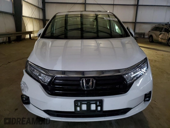 2023 Honda Odyssey EX-L with VIN 5FNRL6H69PB010354, listed as a Copart auction lot 80187954 with 12,638 mi miles and Salvage Title. Bid and sale history available at carsss.com. Image 5.