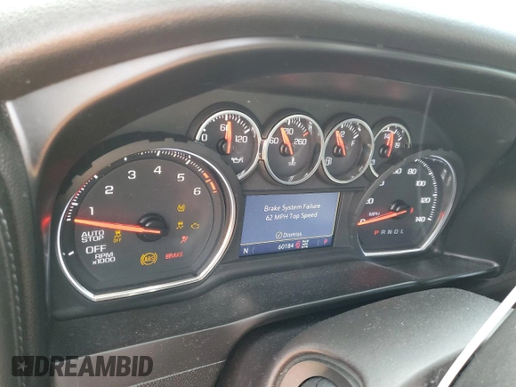 2020 Chevrolet Silverado 1500 LT Trail Boss with VIN 3GCPYFED4LG434363, listed as a Copart auction lot 52850415 with 60,184 mi miles and Salvage Title. Bid and sale history available at carsss.com. Image 9.