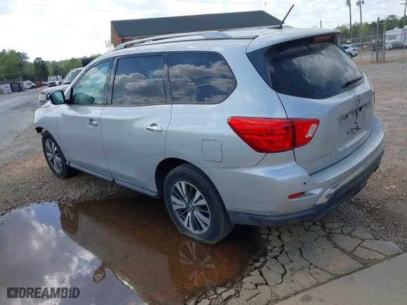 2017 Nissan Pathfinder SV with VIN 5N1DR2MN9HC664487, listed as a IAAI auction lot 41974800 with 1 mi miles. Bid and sale history available at carsss.com. Image 3.