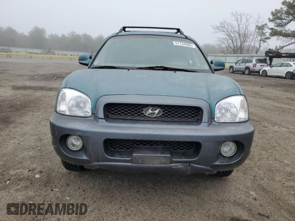2002 Hyundai Santa Fe GLS with VIN KM8SC73DX2U328945, listed as a Copart auction lot 51134965 with 98,503 mi miles and Non Repairable. Bid and sale history available at carsss.com. Image 5.