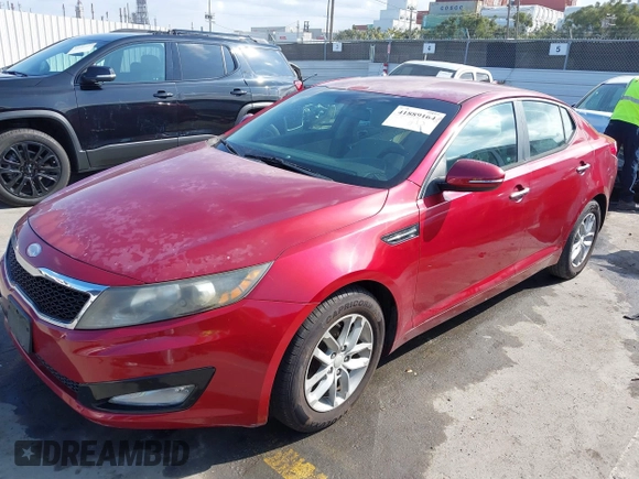 2013 Kia Optima LX with VIN 5XXGM4A75DG177167, listed as a IAAI auction lot 41889164 with 50,740 mi miles. Bid and sale history available at carsss.com. Image 2.