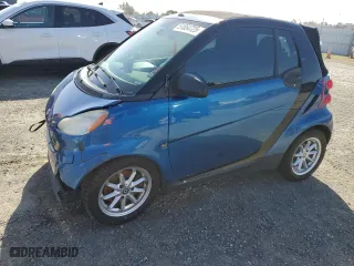2008 Smart fortwo Passion with VIN WMEEK31X38K103444, listed as a Copart auction lot 51854725 with 93,377 mi miles and Salvage Title. Bid and sale history available at carsss.com. Image 1.