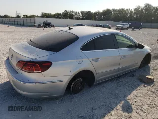 2014 Volkswagen CC Lux with VIN WVWRN7AN5EE528624, listed as a Copart auction lot 75838964 with 0 mi miles and Salvage Title. Bid and sale history available at carsss.com. Image 3.