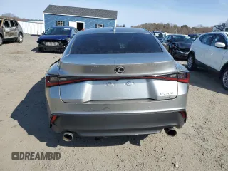 2021 Lexus IS with VIN JTHC81F29M5045630, listed as a Copart auction lot 47646125 with 0 mi miles and Salvage Title. Bid and sale history available at carsss.com. Image 6.
