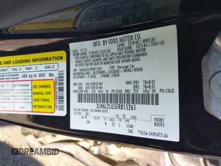 2014 Lincoln MKZ Hybrid with VIN 3LN6L2LU5ER815261, listed as a IAAI auction lot 42224030 with 107,866 mi miles and . Bid and sale history available at DreamBid. Image 9.
