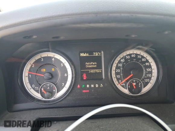 2017 Ram 1500 Express with VIN 3C6RR7KTXHG660865, listed as a Copart auction lot 59386115 with 148,376 mi miles and Salvage title. Bid and sale history available at DreamBid. Image 9.