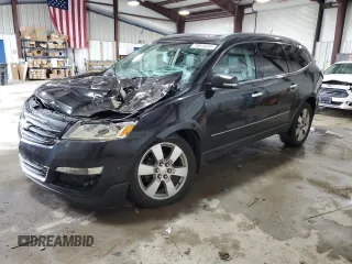 2015 Chevrolet Traverse LTZ with VIN 1GNKVJKDXFJ183899, listed as a Copart auction lot 75819424 with 162,536 mi miles and Salvage Title. Bid and sale history available at DreamBid. Image 1.