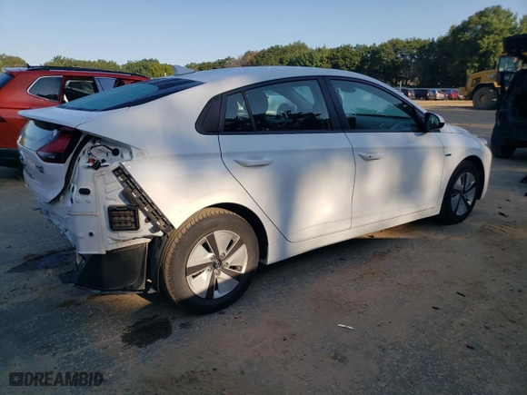 2020 Hyundai Ioniq Hybrid Blue with VIN KMHC65LC1LU235899, listed as a Copart auction lot 66955164 with 82,475 mi miles and Salvage Title. Bid and sale history available at carsss.com. Image 3.