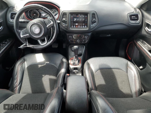 2020 Jeep Compass Trailhawk with VIN 3C4NJDDB5LT195235, listed as a Copart auction lot 62344635 with 65,378 mi miles and Salvage title. Bid and sale history available at DreamBid. Image 8.