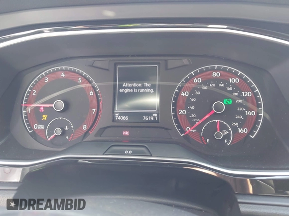 2019 Volkswagen Jetta S with VIN 3VW6T7BU4KM255418, listed as a IAAI auction lot 42141020 with 74,066 mi miles and . Bid and sale history available at DreamBid. Image 7.