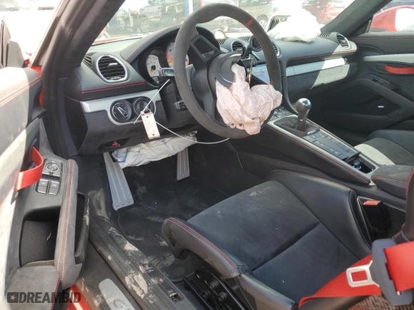 2020 Porsche 718 Cayman GT4 with VIN WP0AC2A83LS289203, listed as a Copart auction lot 47110185 with NaN miles and Salvage Title. Bid and sale history available at carsss.com. Image 8.