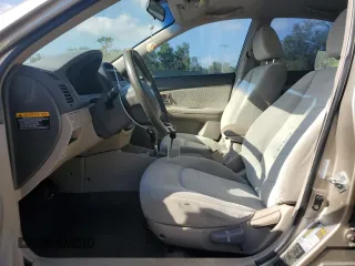2007 Kia Spectra EX with VIN KNAFE121375478544, listed as a Copart auction lot 51572015 with 200,203 mi miles and Salvage Title. Bid and sale history available at carsss.com. Image 7.