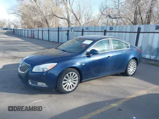 2011 Buick Regal CXL RL4 with VIN W04GS5EC4B1009414, listed as a IAAI auction lot 41969716 with 196,958 mi miles. Bid and sale history available at carsss.com. Image 2.