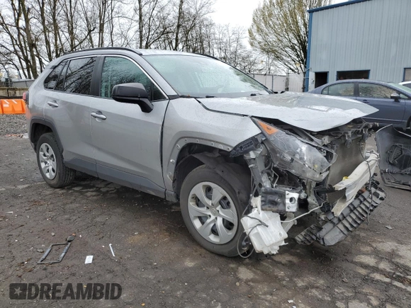 2019 Toyota RAV4 LE with VIN 2T3F1RFV0KW007186, listed as a Copart auction lot 51501435 with 93,105 mi miles and Salvage Title. Bid and sale history available at DreamBid. Image 4.