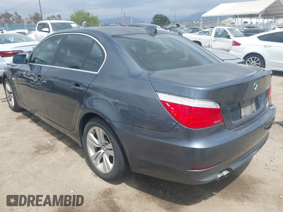 2010 BMW 5 Series 528i with VIN WBANU5C58AC127560, listed as a IAAI auction lot 42057791 with 78,475 mi miles and . Bid and sale history available at carsss.com. Image 3.