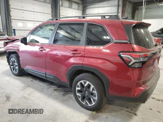 2025 Subaru Forester Premium with VIN JF2SLDDC8SH431025, listed as a Copart auction lot 54746375 with 15,502 mi miles and Salvage title. Bid and sale history available at DreamBid. Image 2.