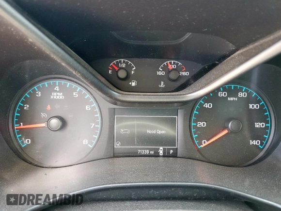 2017 Chevrolet Colorado 2WD WT with VIN 1GCHSBEA2H1242370, listed as a Copart auction lot 60822595 with 71,339 mi miles and Salvage title. Bid and sale history available at DreamBid. Image 9.
