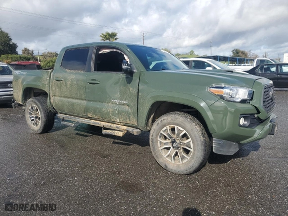 2021 Toyota Tacoma 2WD SR5 with VIN 3TMAZ5CN0MM155035, listed as a Copart auction lot 49480275 with 54,541 mi miles and Salvage Title. Bid and sale history available at carsss.com. Image 4.
