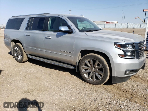 2017 Chevrolet Suburban Premier with VIN 1GNSKJKC4HR316953, listed as a Copart auction lot 76944884 with 105,753 mi miles and Salvage Title. Bid and sale history available at DreamBid. Image 4.