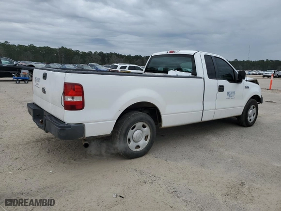 2008 Ford F-150 XL with VIN 1FTRF12258KD71097, listed as a Copart auction lot 46122815 with 193,339 mi miles and Salvage Title. Bid and sale history available at carsss.com. Image 3.