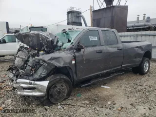 2023 Ram 3500 Tradesman with VIN 3C63RRGL8PG533380, listed as a Copart auction lot 44143105 with 0 mi miles and Salvage Title. Bid and sale history available at carsss.com. Image 1.