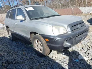 2005 Hyundai Santa Fe GLS with VIN KM8SC13D15U989331, listed as a IAAI auction lot 41653296 with 1 mi miles. Bid and sale history available at carsss.com. Image 1.