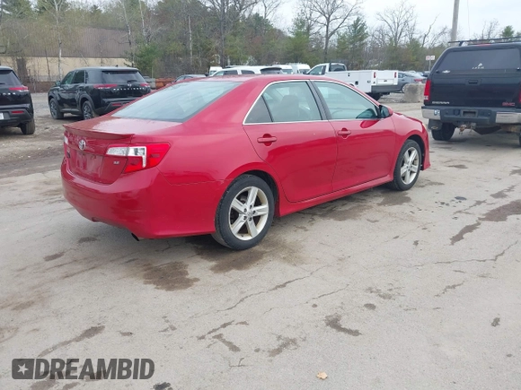 2014 Toyota Camry L with VIN 4T1BF1FK1EU758494, listed as a IAAI auction lot 42127661 with 242,112 mi miles. Bid and sale history available at carsss.com. Image 4.