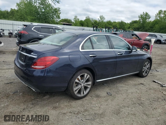 2017 Mercedes-Benz C 300 with VIN WDDWF4KB0HR252813, listed as a Copart auction lot 57310045 with 78,710 mi miles and Non repairable. Bid and sale history available at DreamBid. Image 3.