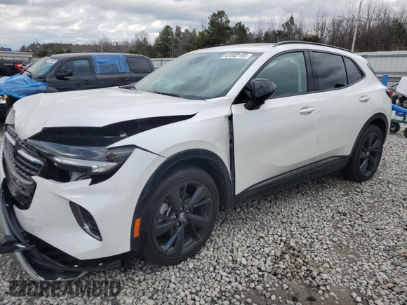 2023 Buick Envision Essence with VIN LRBFZPR40PD194724, listed as a Copart auction lot 47682195 with Not Provided miles and Salvage Title. Bid and sale history available at carsss.com. Image 1.