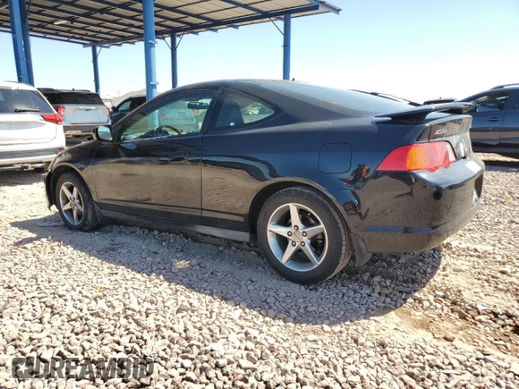 2002 Acura RSX Auto with VIN JH4DC54862C025927, listed as a Copart auction lot 52763365 with 183,885 mi miles and Non Repairable. Bid and sale history available at carsss.com. Image 2.
