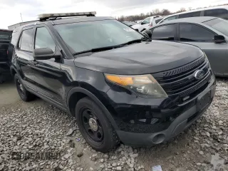2014 Ford Utility Police Interceptor with VIN 1FM5K8AR1EGB38412, listed as a Copart auction lot 85462144 with 123,042 mi miles and Clean Title. Bid and sale history available at carsss.com. Image 4.