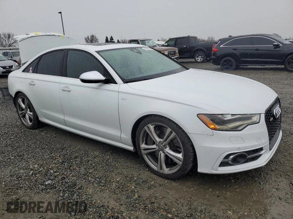 2013 Audi S6 Prestige with VIN WAUJ2BFC7DN025169, listed as a Copart auction lot 43201975 with 112,821 mi miles and Salvage Title. Bid and sale history available at carsss.com. Image 4.