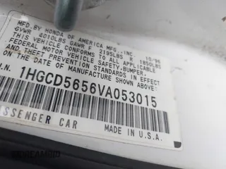 1997 Honda Accord EX with VIN 1HGCD5656VA053015, listed as a IAAI auction lot 41910174 with 167,363 mi miles and . Bid and sale history available at DreamBid. Image 9.