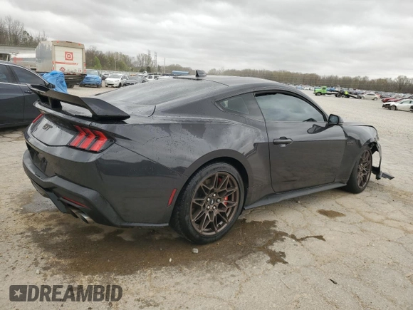 2024 Ford Mustang GT with VIN 1FA6P8CF8R5420289, listed as a Copart auction lot 49837415 with 19,636 mi miles and Salvage title. Bid and sale history available at DreamBid. Image 3.