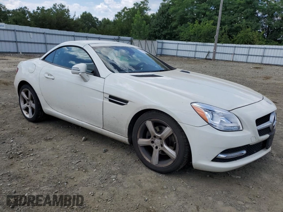 2012 Mercedes-Benz SLK 250 with VIN WDDPK4HA6CF038028, listed as a Copart auction lot 66120405 with 201,771 mi miles and Salvage title. Bid and sale history available at DreamBid. Image 4.